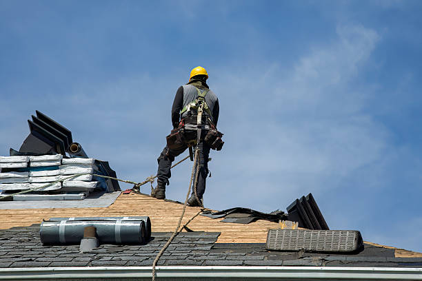 Professional Roof Replacement technician working in Seekonk, MA